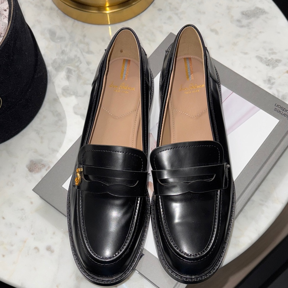 Sam Edelman Black Leather Loafers